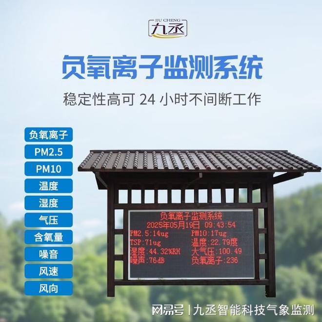 九丞 空气负氧离子监测站：守护清新空气打造健康环境的武器(图1)