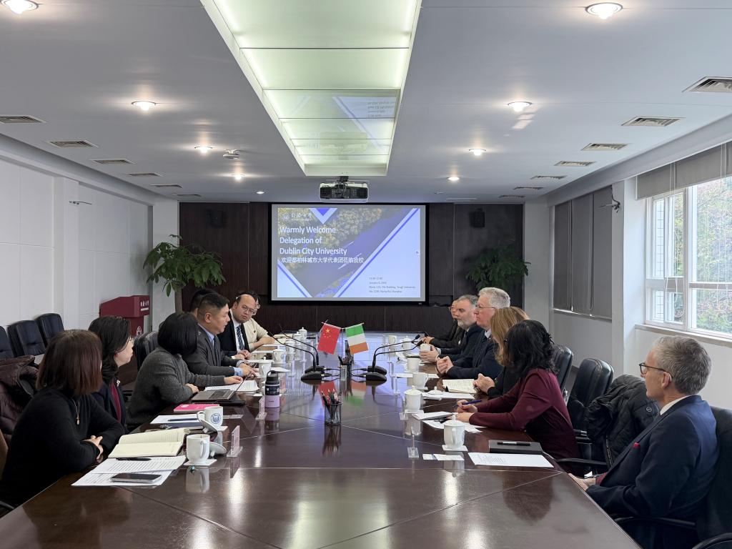 爱尔兰都柏林城市大学校长率团来访重启两校合作新篇章